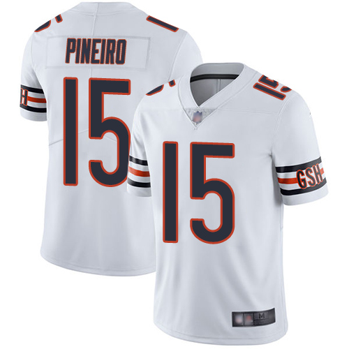 Chicago Bears Limited White Men Eddy Pineiro Road Jersey NFL Football #15 Vapor Untouchable